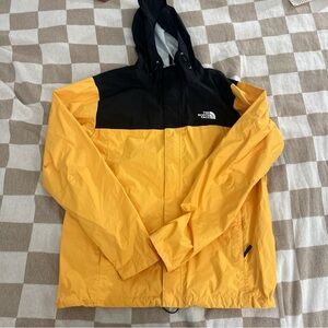 The North Face Men's Black and Yellow Windbreaker